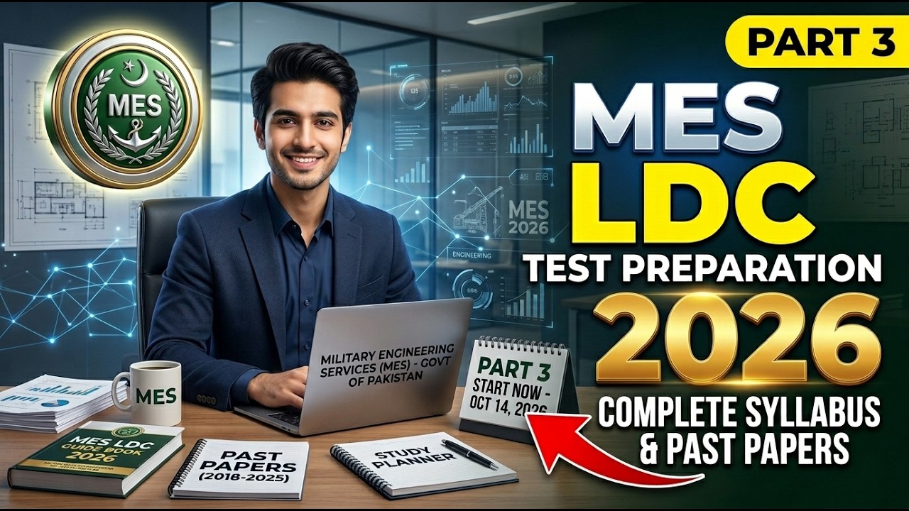 MES LDC Test Preparation 2026 | MES LDC Written Test Preparation 2026 | MES LDC Past Papers |MES LDC