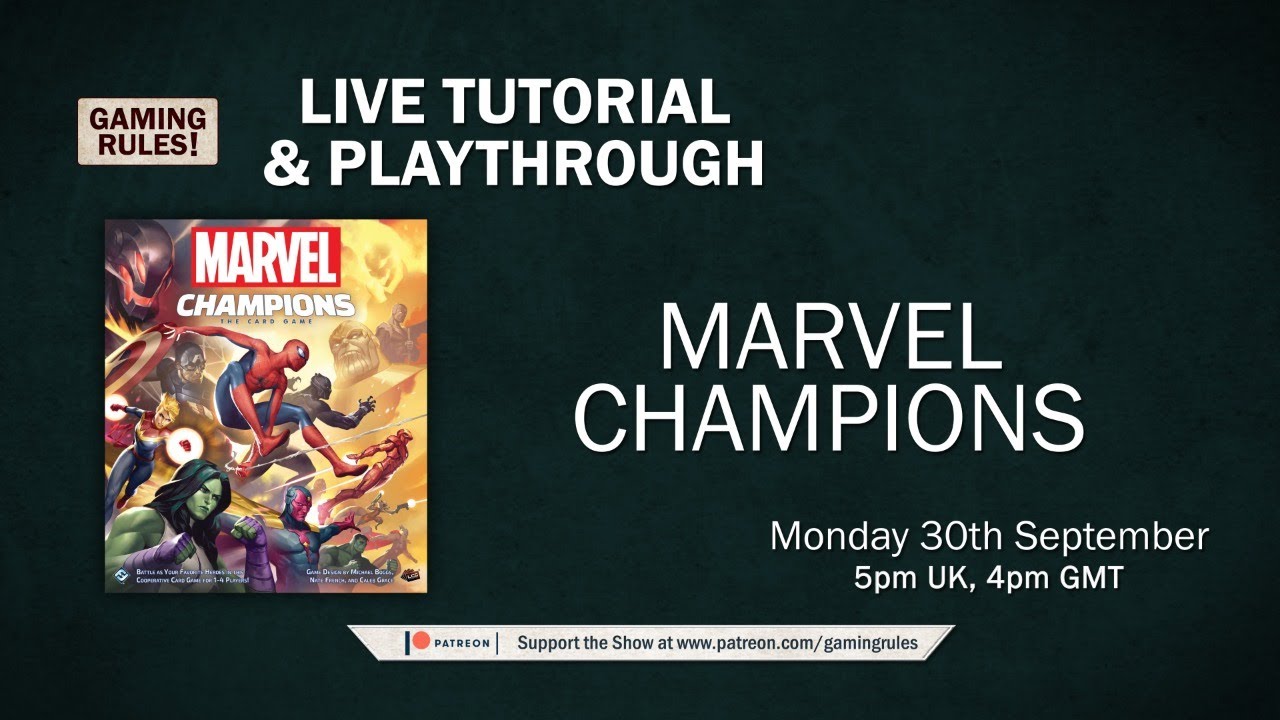 Marvel Champions - Live tutorial and playthrough
