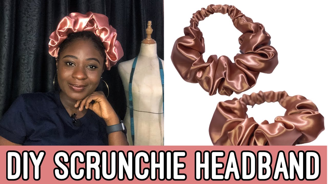 HOW TO MAKE A STATEMENT HEADBAND | DIY SCRUNCHIE HEADBAND