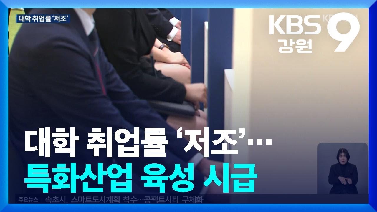 대학 취업률 ‘저조’…특화산업 육성 시급 / KBS  2026.01.26.