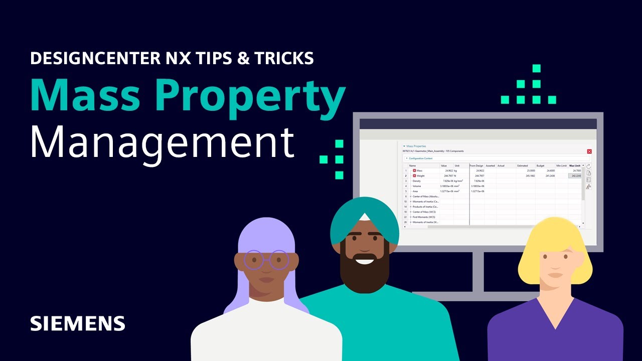 Designcenter NX | Tips and Tricks | Mass Property Management