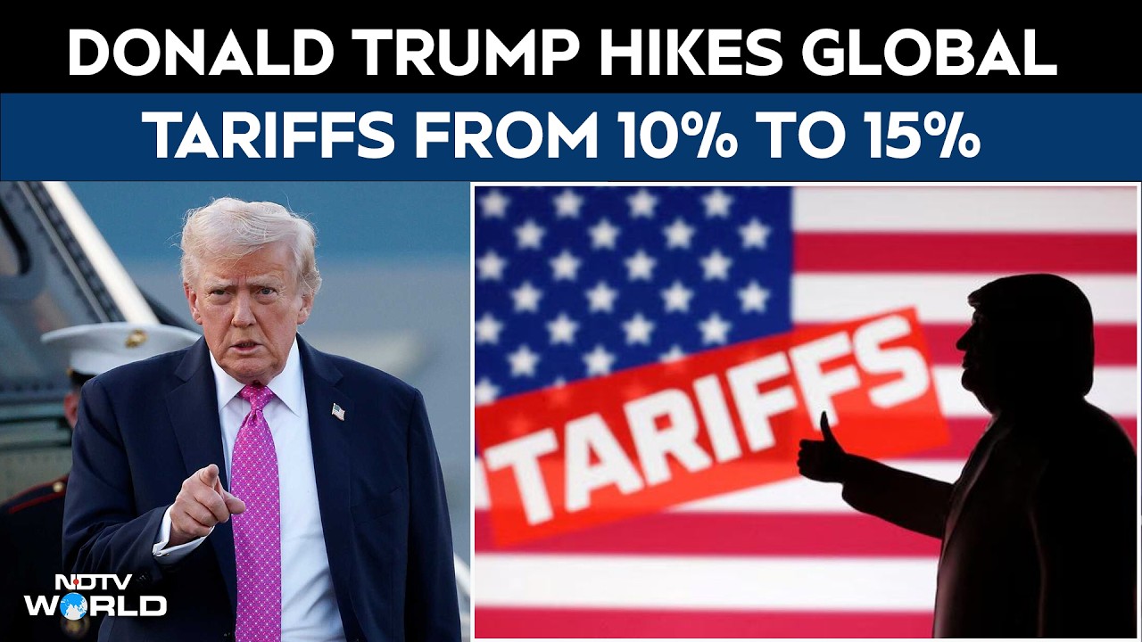 Trump News | Trump Hikes Global Tariffs From 10% To 15% Day After Big Supreme Court Order
