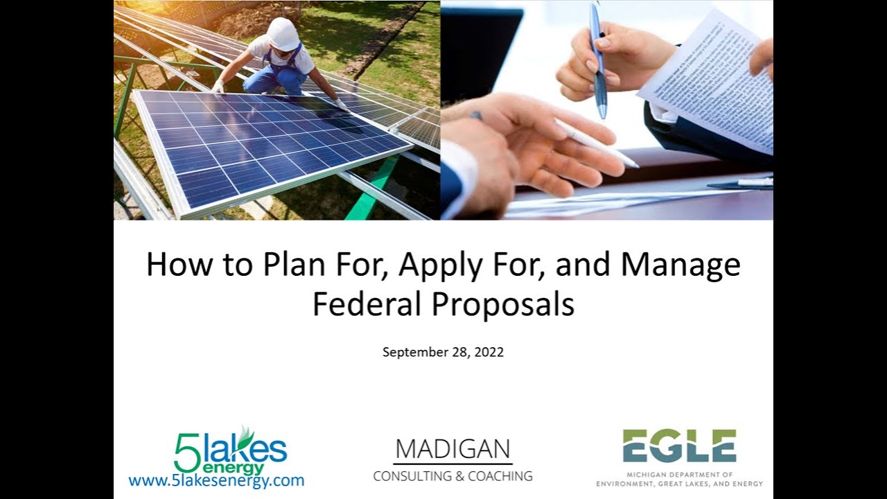 How to Plan For, Apply For, and Manage Federal Grants Webinar Recording