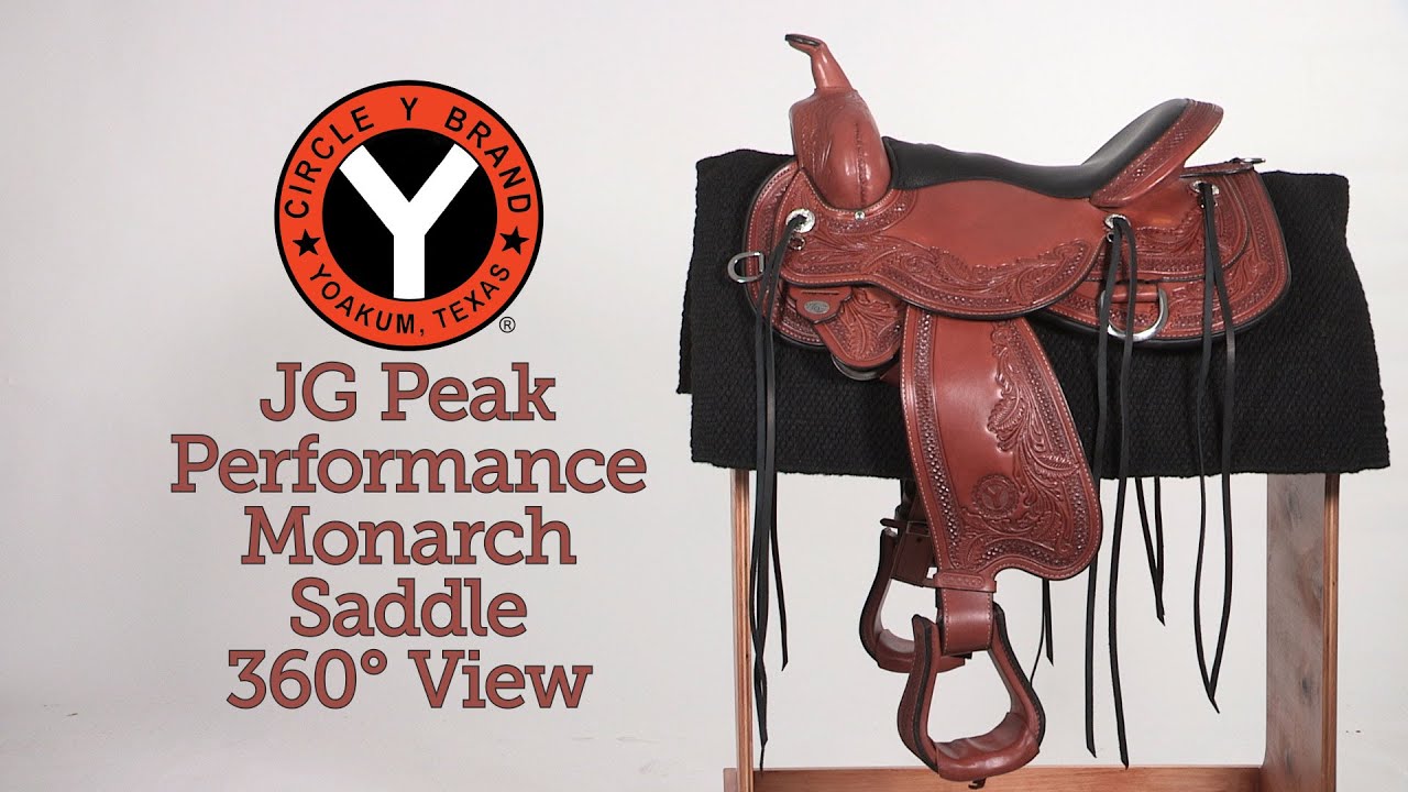 Circle Y JG Peak Performance Monarch Saddle 360° View