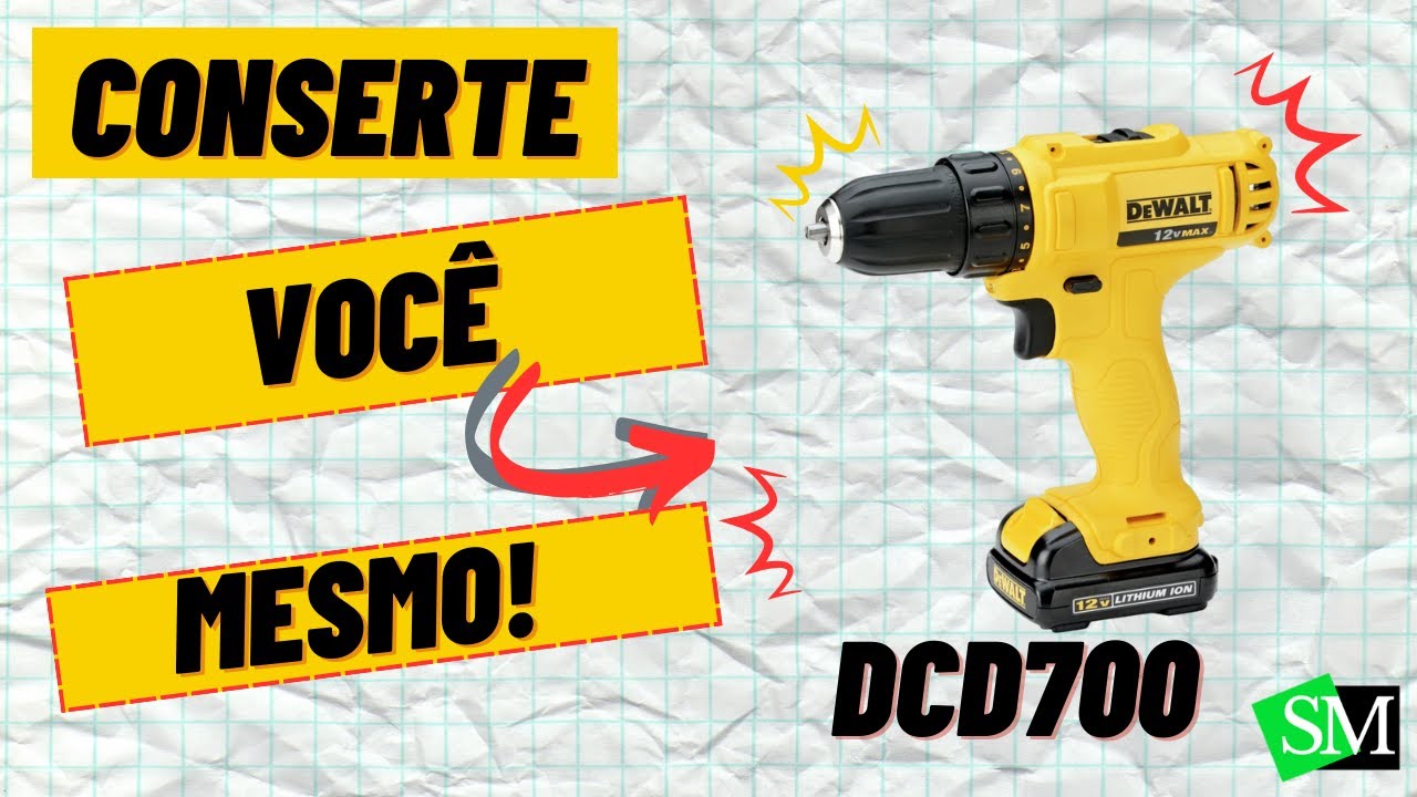 PASSO A PASSO DE COMO SUBSTITUIR MOTOR DAPARAFUSADEIRA DEWALT DCD700 12V!