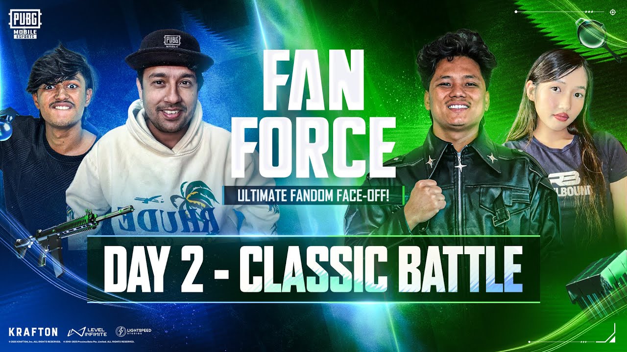 [NP] 2025 PUBG MOBILE FAN FORCE SHOWDOWN | DAY 2 | CLASSIC BATTLE | The Creators Clash!