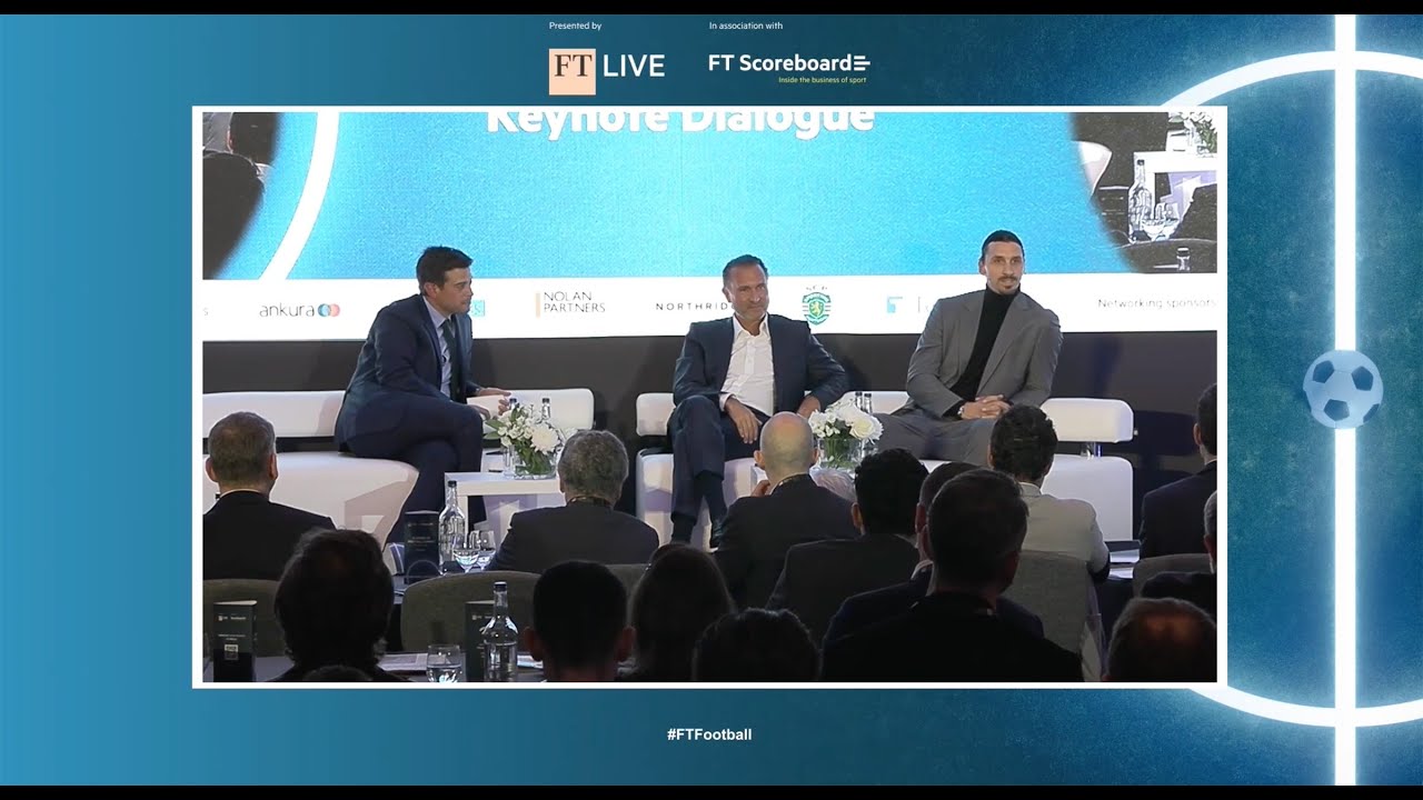 Gerry Cardinale of RedBird Capital and Zlatan Ibrahimović at the FT Business of Football 2024