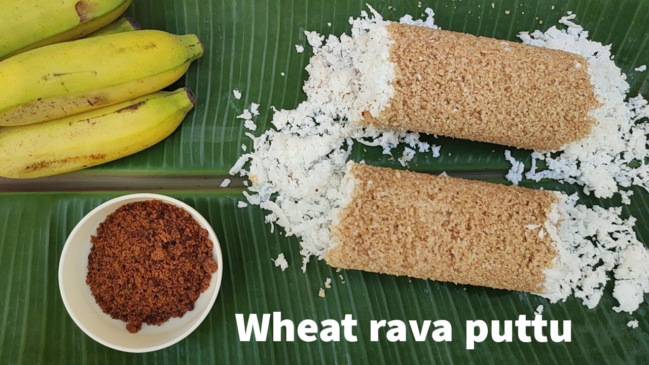 Samba Gothumai Ravai Puttu recipe in Tamil | Broken wheat puttu | Breakfast recipe