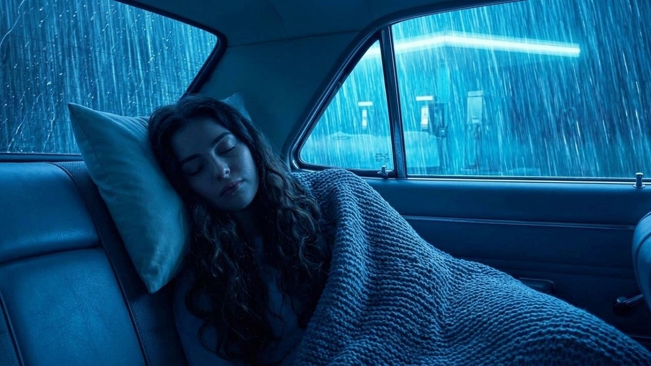 Massive Rain & Thunder on a Car in the Ancient Forest 🌧️ Calm Nights and Better Sleep