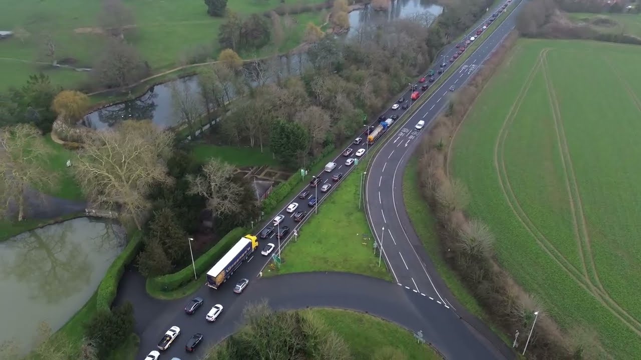 The Daily Traffic Congestion on the A48/A40 at Churcham & Highnam