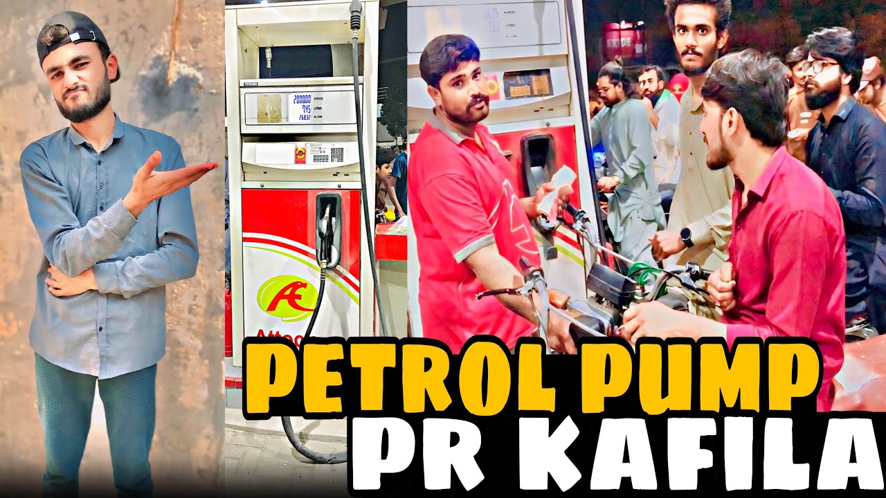 petrol pump pr kafila kahtah ho gya hai 😱