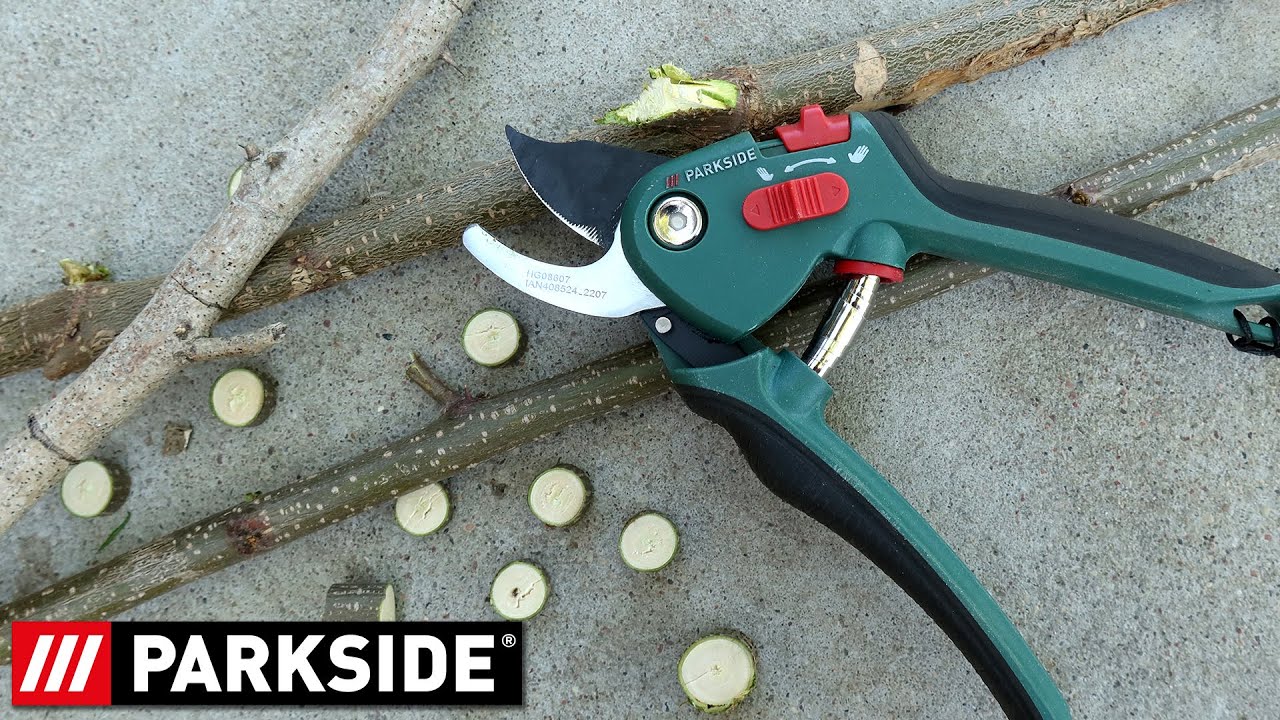 Parkside Bypass Secateurs HG08607 - Garden Pruning Shears - LIDL Tools