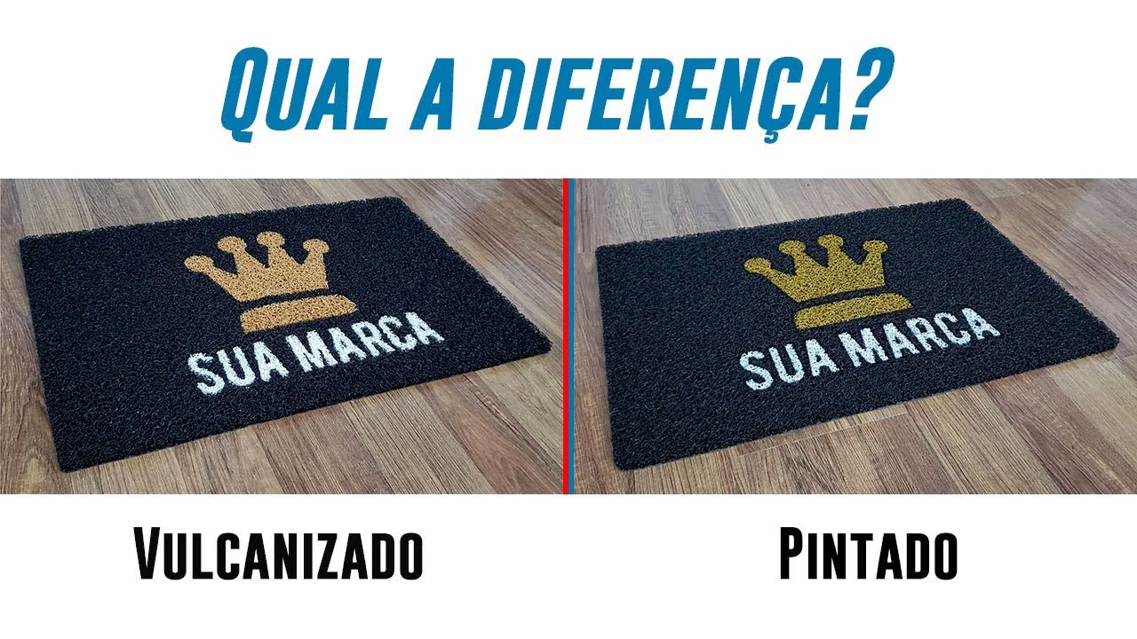 Qual a diferença do tapete vulcanizado e do tapete pintado?