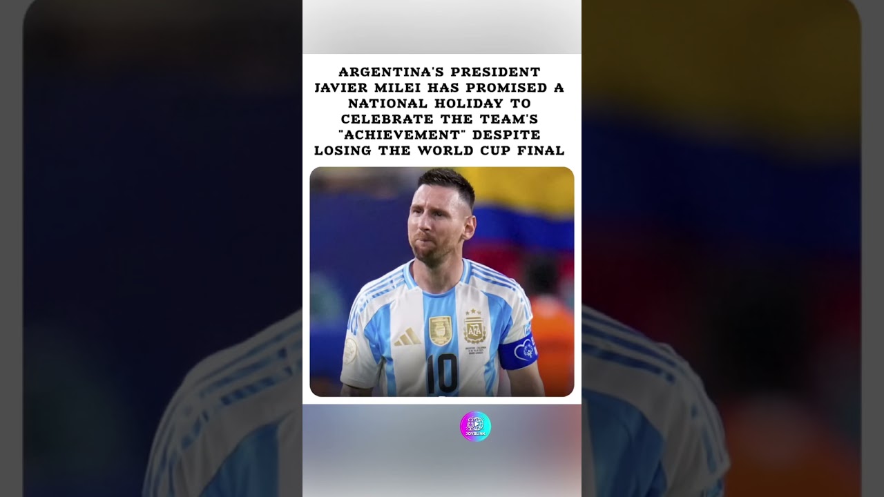 🇦🇷🏆 ARGENTINA'S PRESIDENT JAVIER MILEI HAS PROMISED A NATIONAL HOLIDAY #shorts #short #viral