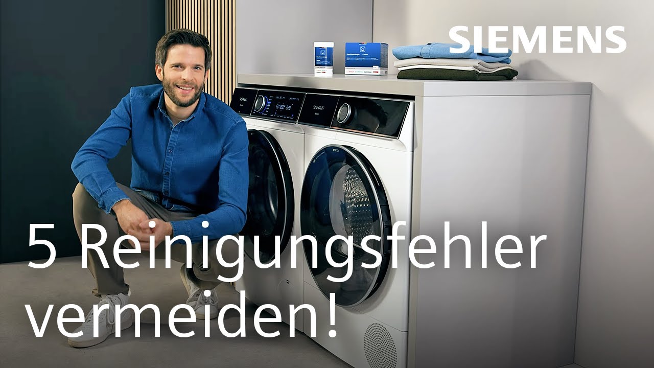 Waschmaschine richtig reinigen: 5 Fehler, die du vermeiden solltest | Siemens Home