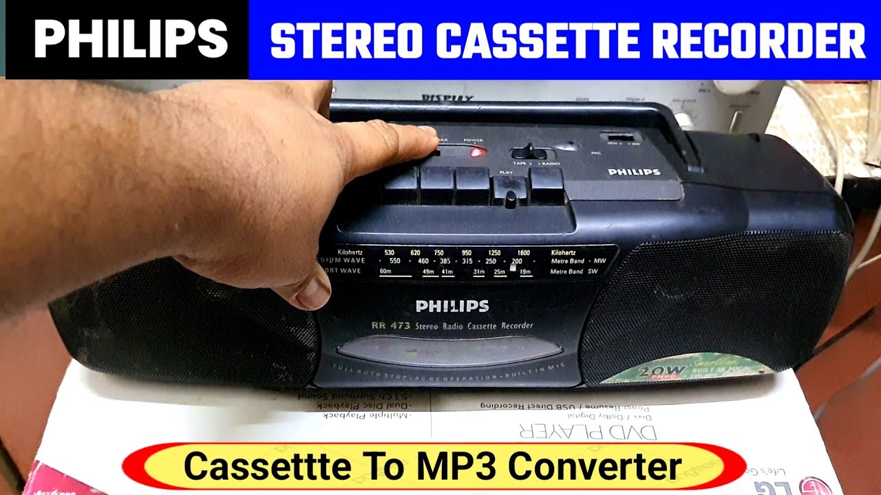 Cassettte To MP3 Converter । PHILIPS RR 473 Stereo Cassette Recorder Review । Contect 9425634777