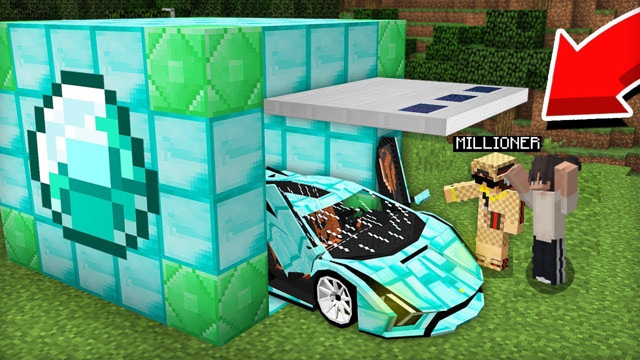 MEN MILLIONERGA OLMOSLI GARAJQURIB BERDIM😀| UZBEКСНА MINECRAFT