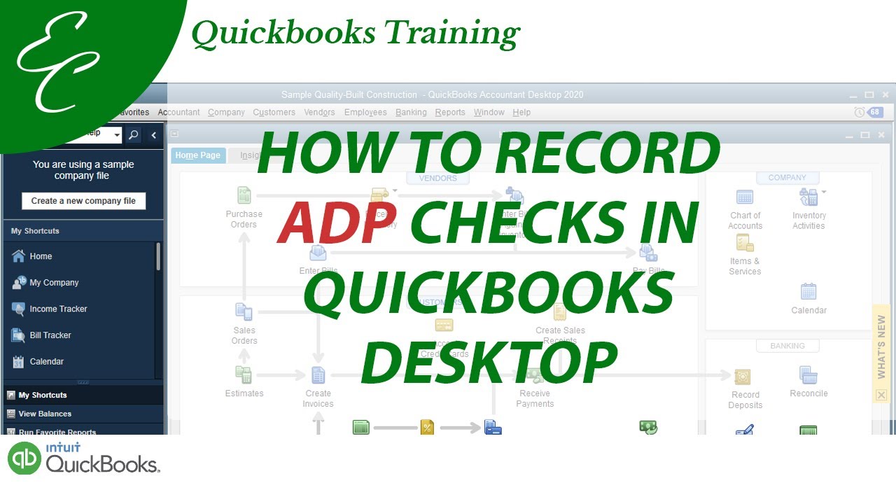How to record ADP Checks in QuickBooks Desktop