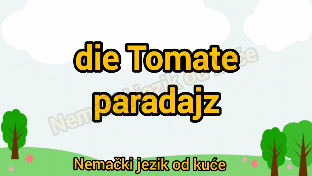 Lekcija 105 NAMIRNICE U NEMACKOM JEZIKU