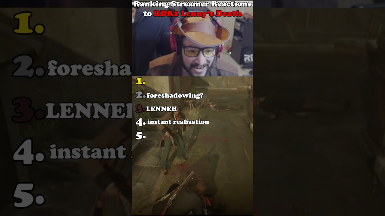 Ranking RDR2 Lenny's Death Reactions 😡
