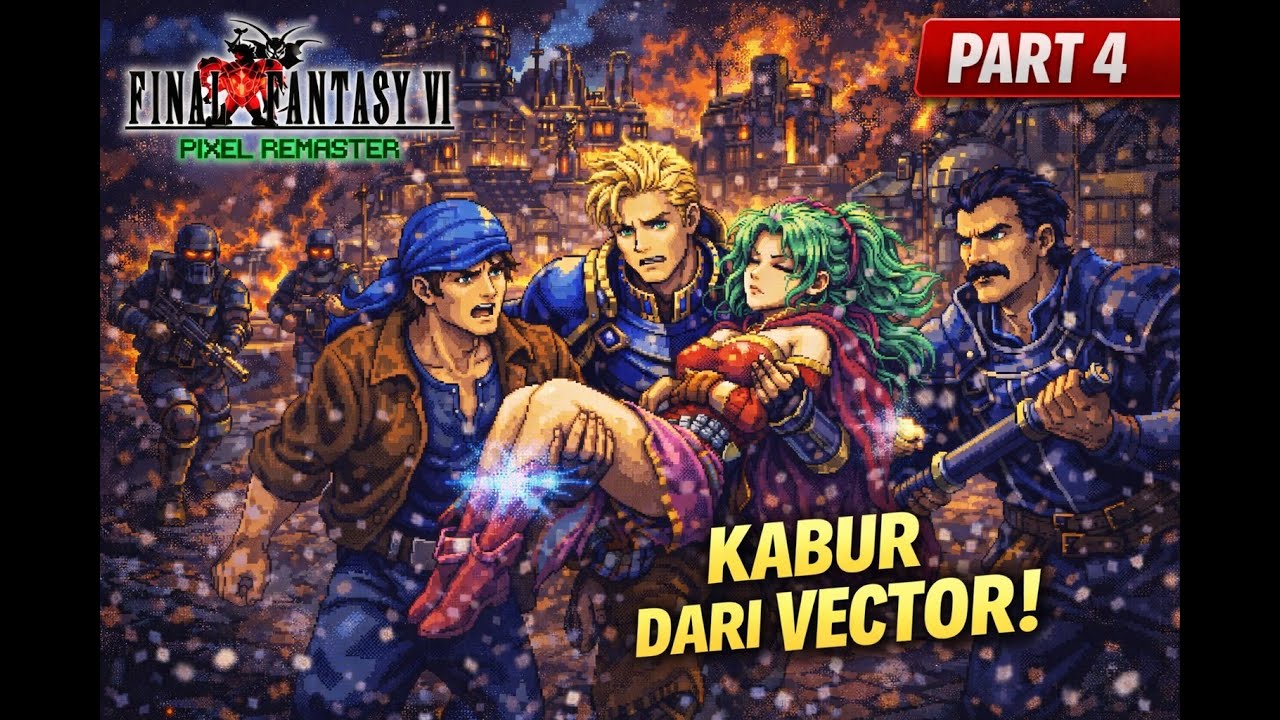 FINAL FANTASY VI PIXEL REMASTER  PART 4 - Kabur dari Vector! Misi Mengembalikan Wujud Terra!