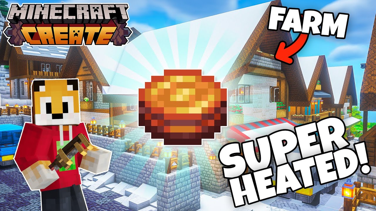 I build a BLAZE CAKE FARM in Minecraft Create Mod