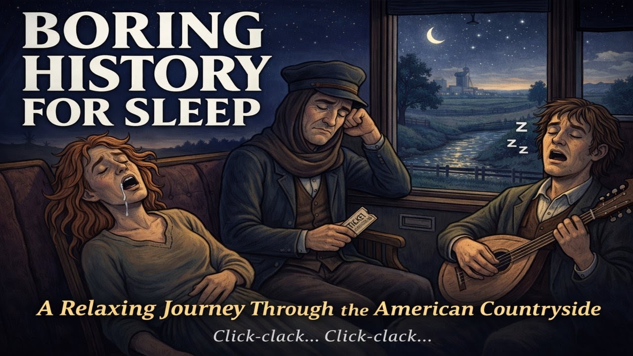 Boring history for sleeping | The Sleepiest Train Journey Across America (No Plot, Just Sleep)