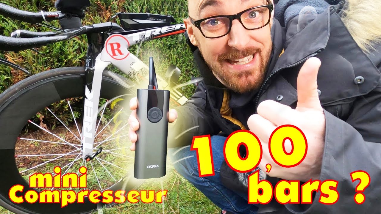 Compresseur portable puissant ? la pompe electrique de velo Cycplus A8 sur batterie