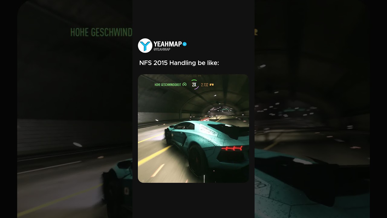 NFS 2015 Handling was just, well just look: