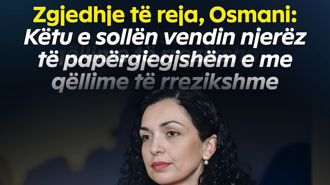 Presidentja Osmani e prerë/ NUK zgjidhet presidenti ne afatin 60 ditorë, është shkelje e kushtetutës