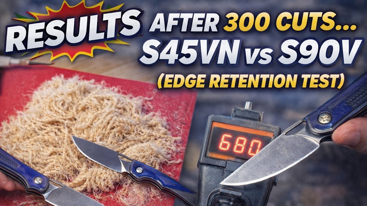 S45VN vs S90V – 300 Cuts Each… Here’s What Happened