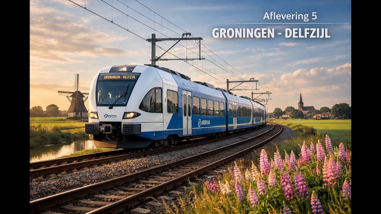 Arriva GTW | Groningen→ Delfzijl | Aflevering 5