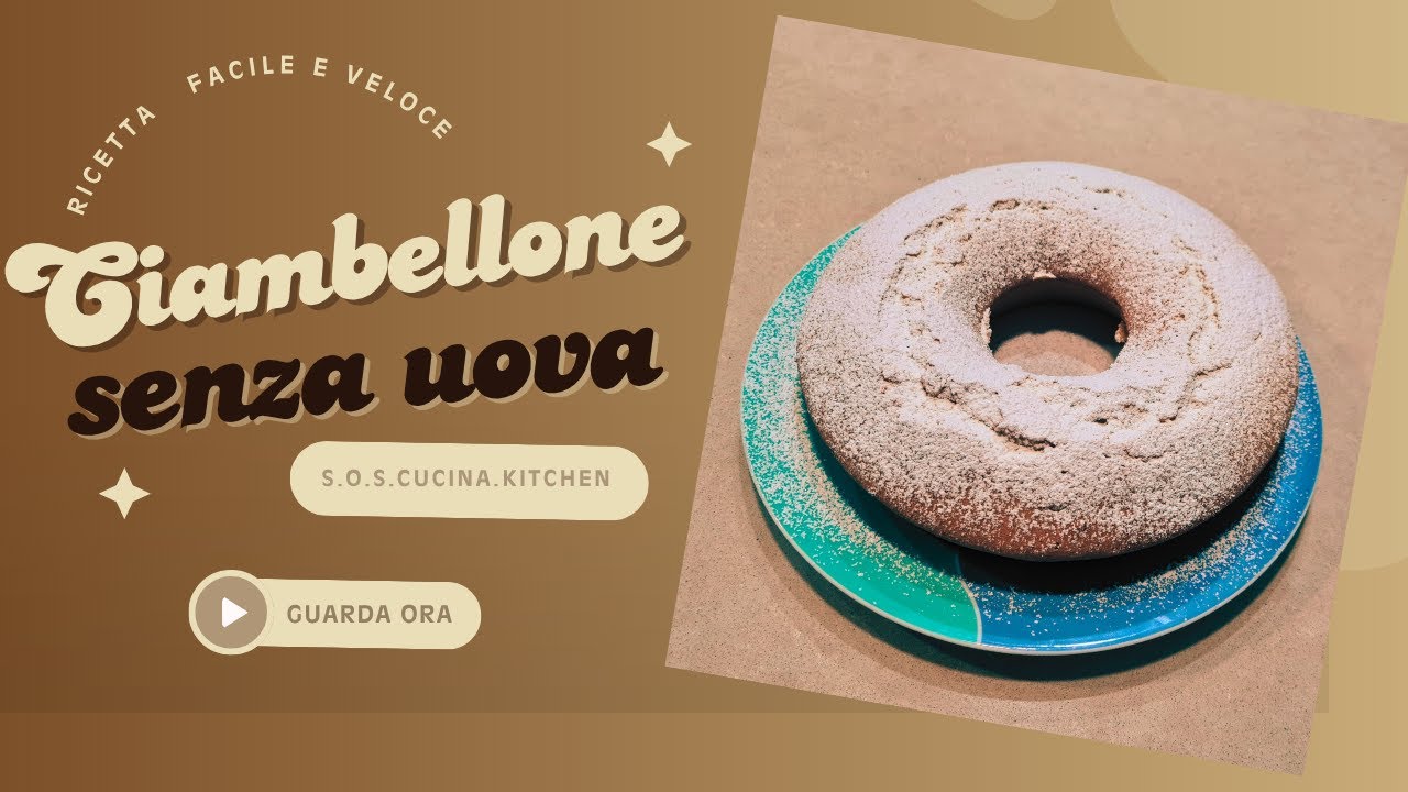 Ciambellone Senza Uova – Soffice, Facile e Pronto in 5 Minuti! 🍰