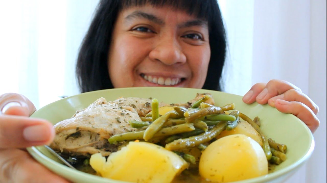ASMR cooking and eating sounds Sinigang na manok Filipino Chicken Sour soup