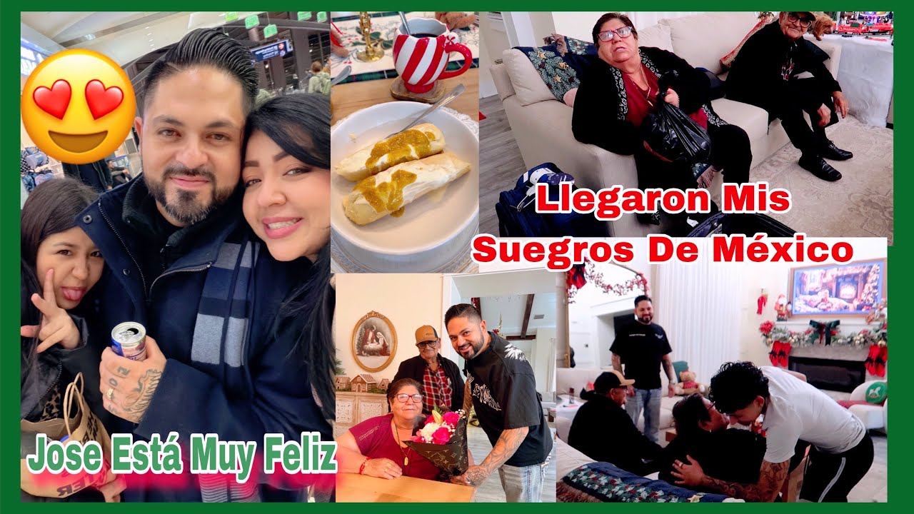 Llegaron Mis Suegros De México 🇲🇽 José Feliz Con Sus Papás 🥰 Todo Lo Que Nos Trajeron.