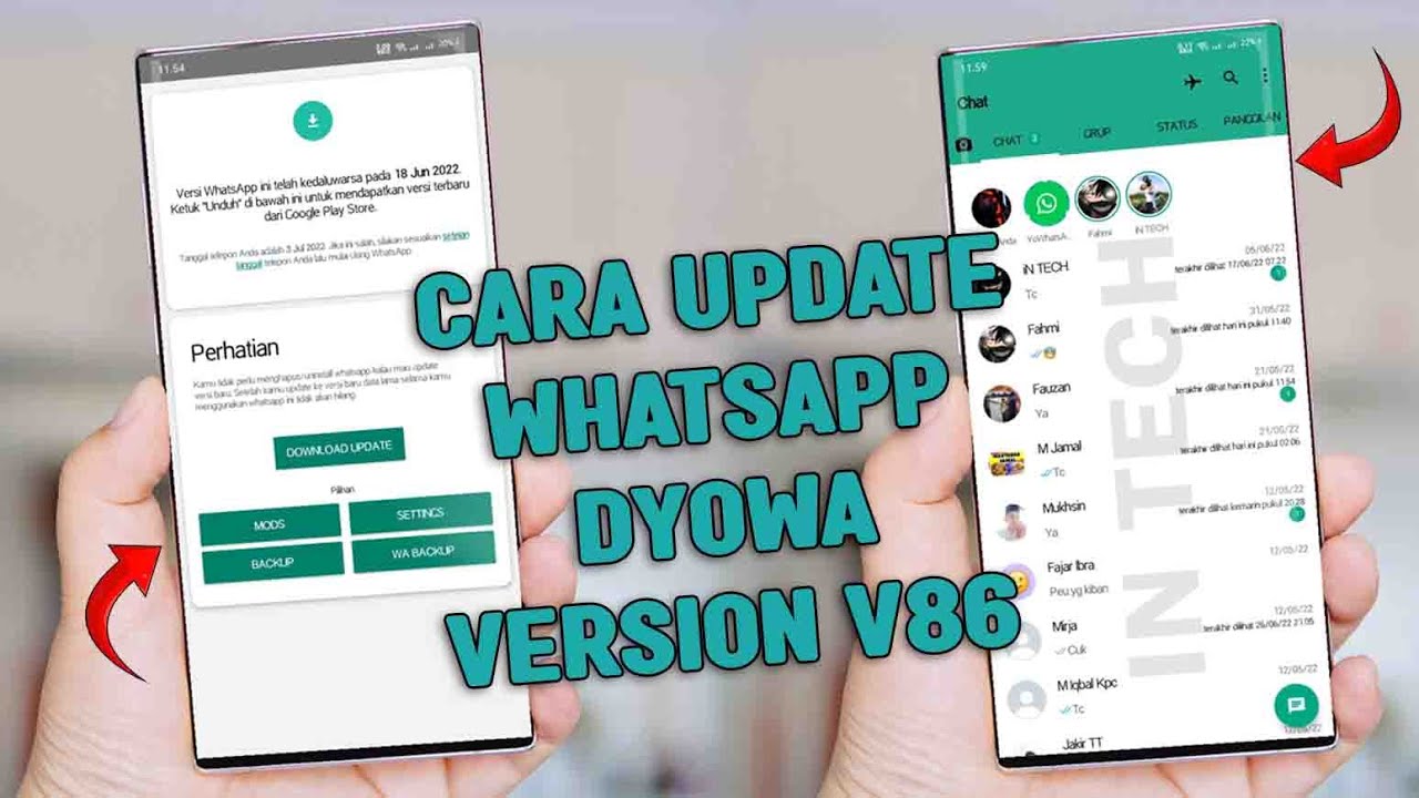 Cara Update WhatsApp dYOWA v106 Tanpa Perlu Hapus WA Lama