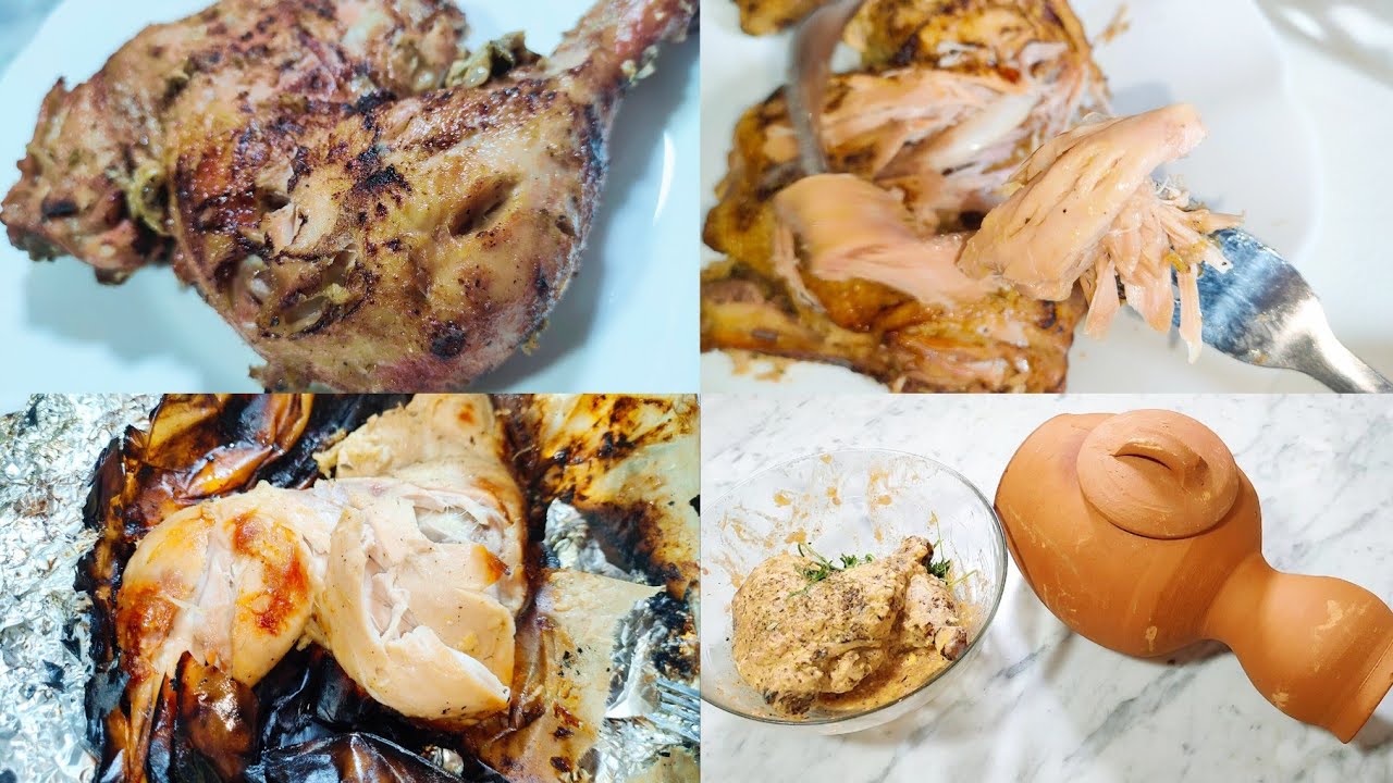 طريقة طهي الدجاج في قلة على الجمر بنتها هبال 😍 بطريقتين