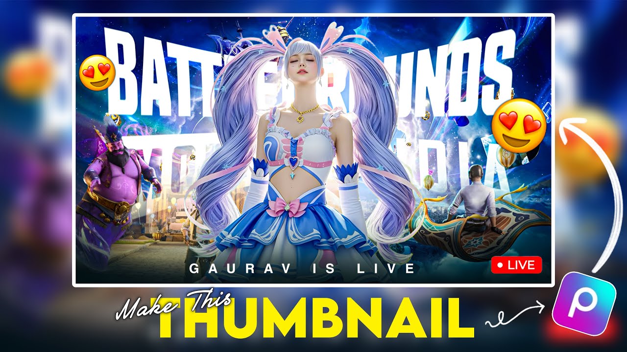 Make This Amazing Gaming Thumbnail In Picsart 🔥