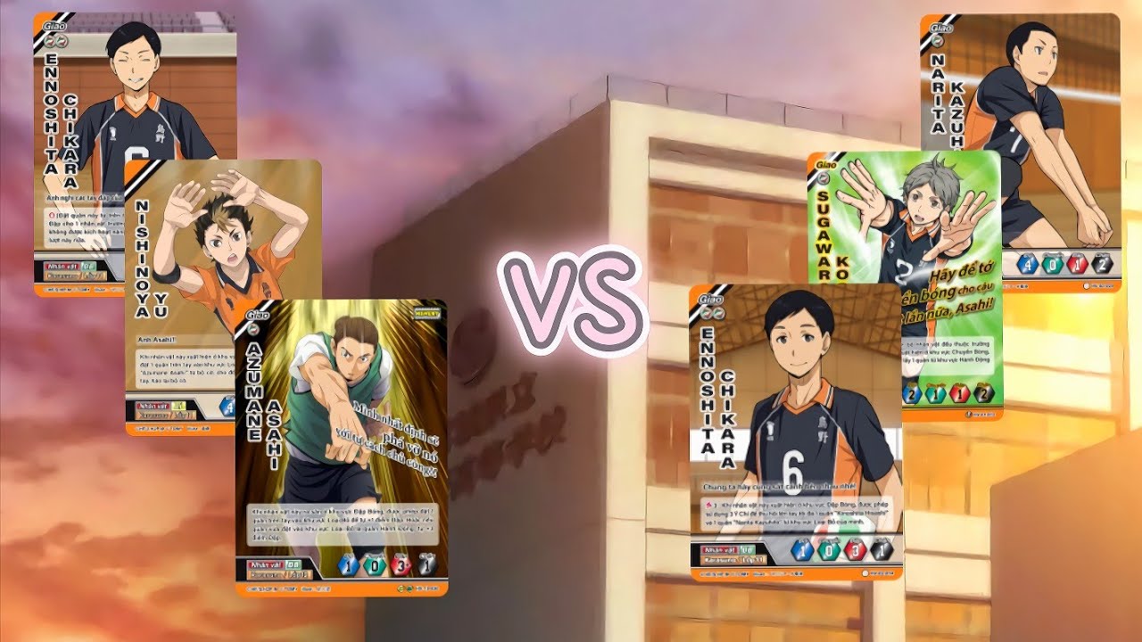 [Haikyu!!] Asahi Đập, Yu Chuyền Tấm Công Nhanh VS  Loop Bộ 3 Lớp 11 Karasuno Duel Battle.