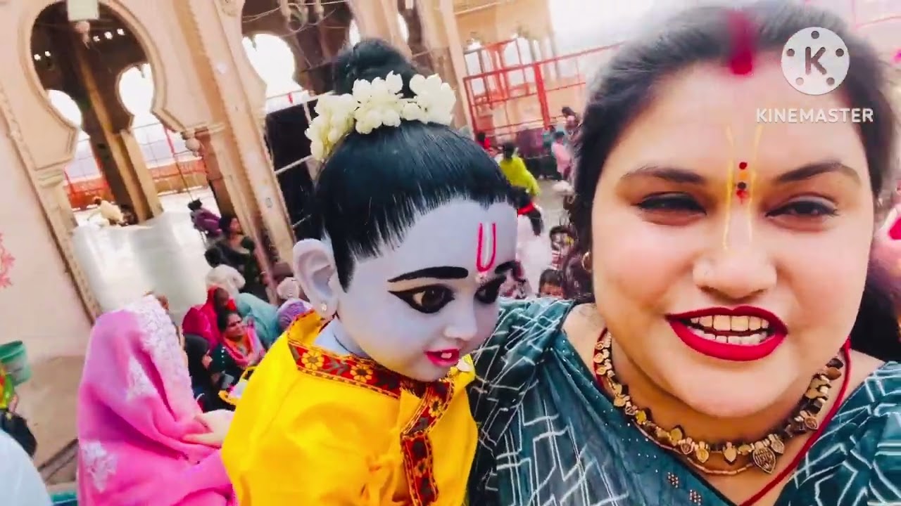 21Day my vlog barsane Radha rani ke darshan karnw gye🙏 log pagal ho gya lala ko dekh ❤️radhe radhe😍🥰
