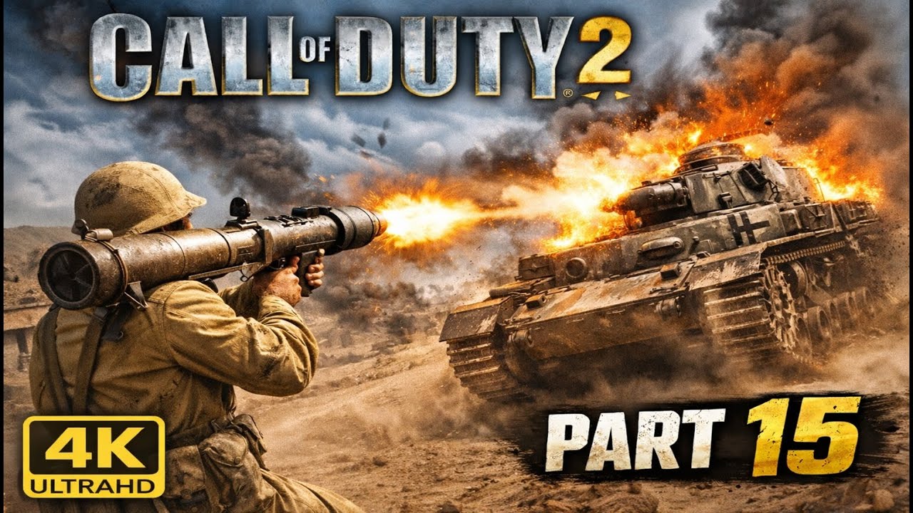 4K | Call Of Duty 2 | Part 15 Gameplay