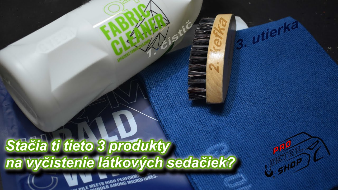 Gyeon FabricCleaner sľubuje čisté sedačky len s 3 produktami! Aký bude výsledok??