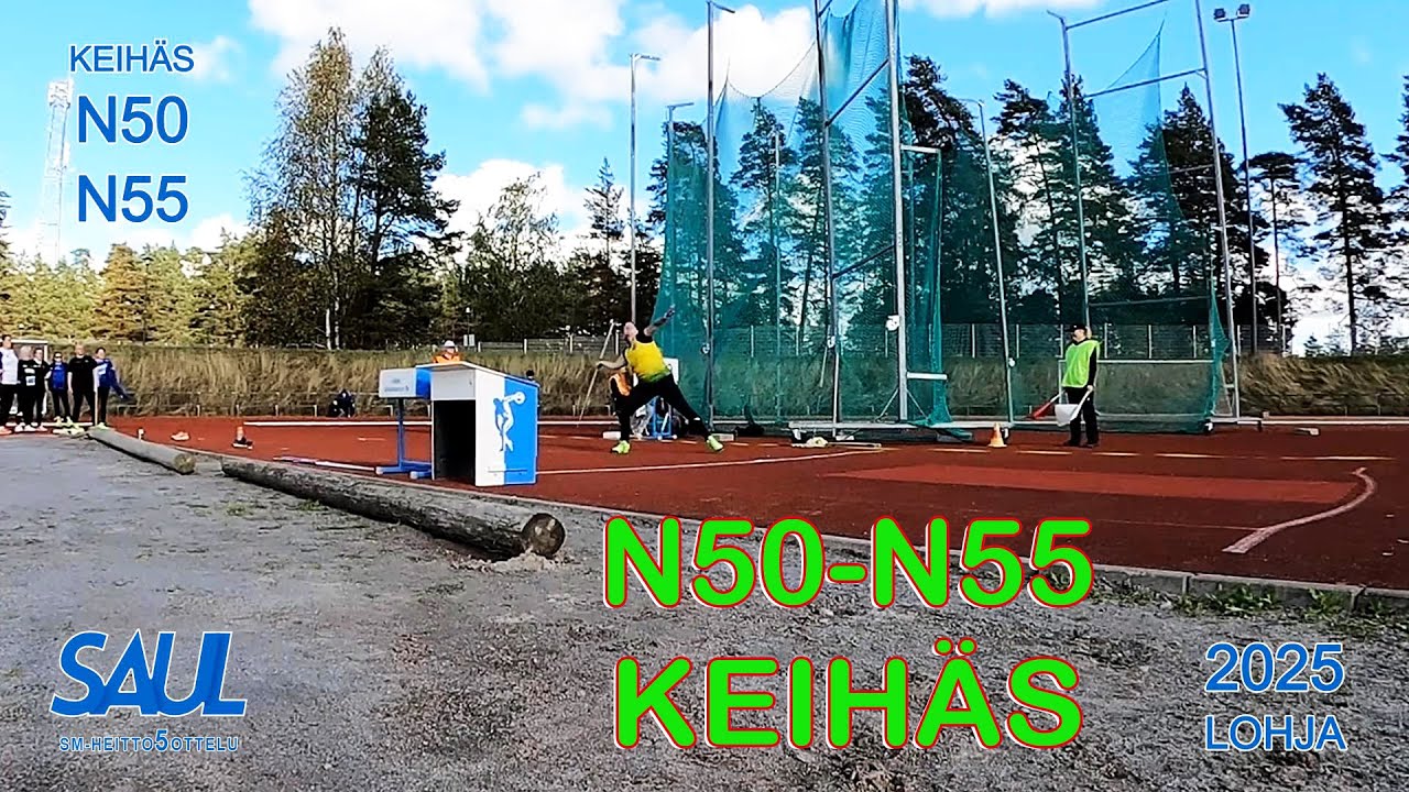 SAUL Heitto-5-ottelun SM-kilpailut: N50-N55 KEIHÄS