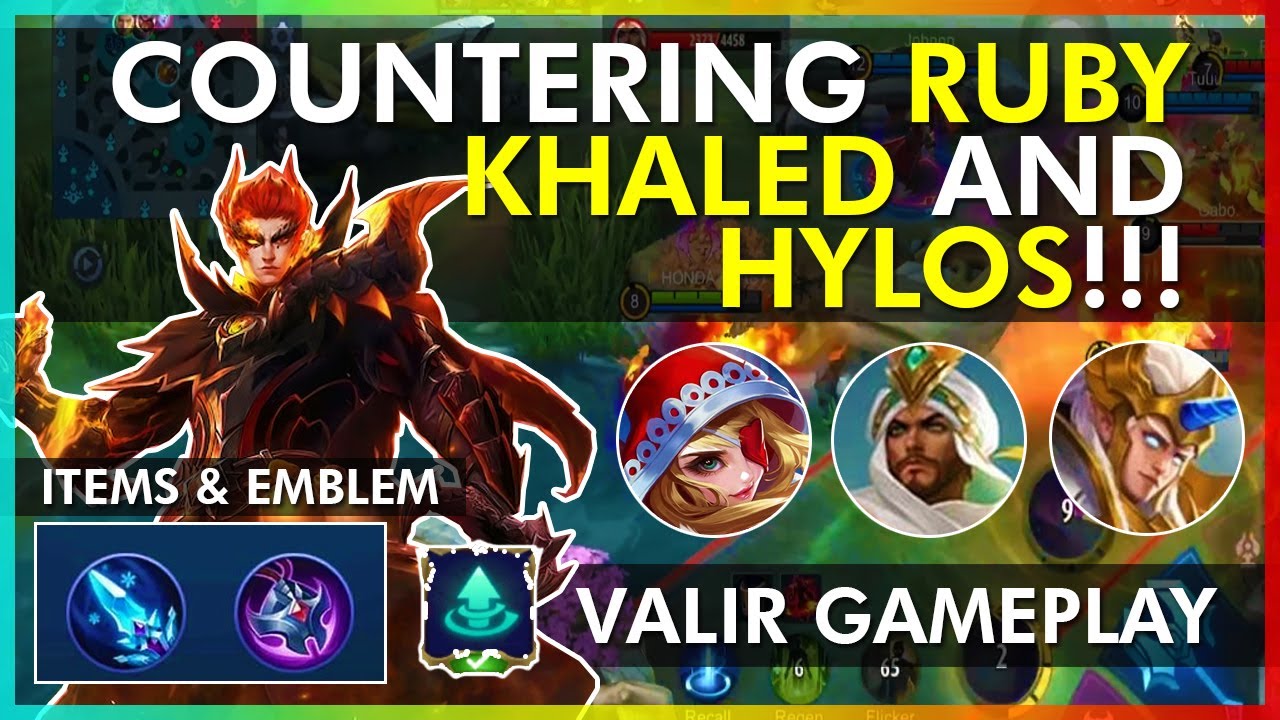 HOW TO COUNTER RUBY AND KHALED | KING OF POKE VALIR | MLBB