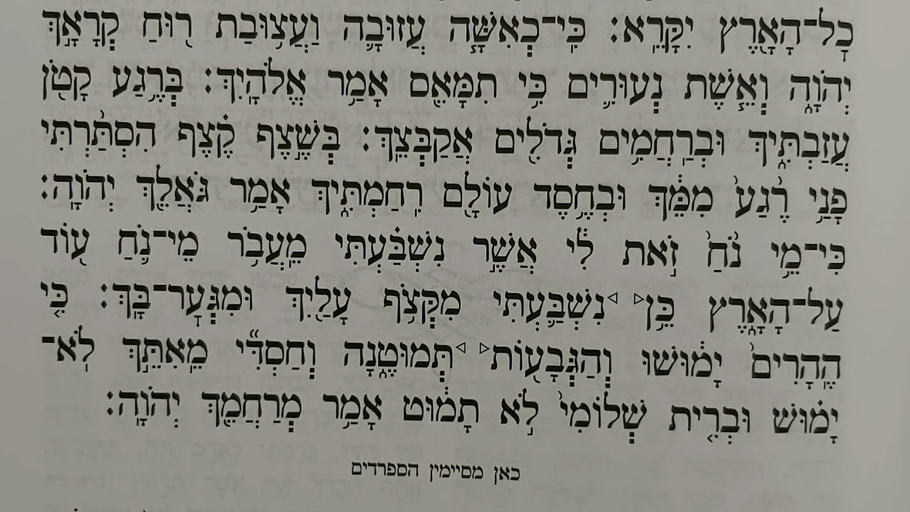 הפטרת נח ספרדי ירושלמי ▪︎ הרב דוד מנחם