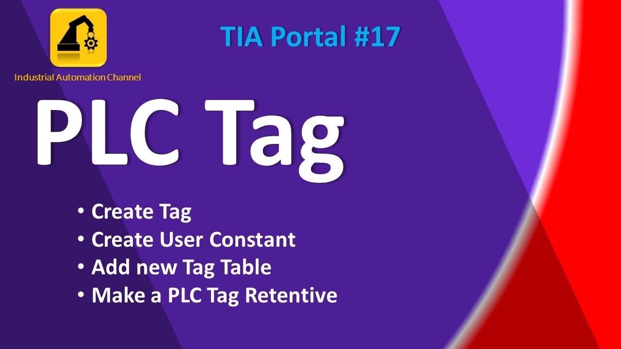 TIA Portal #17: How to create PLC tag and tag table