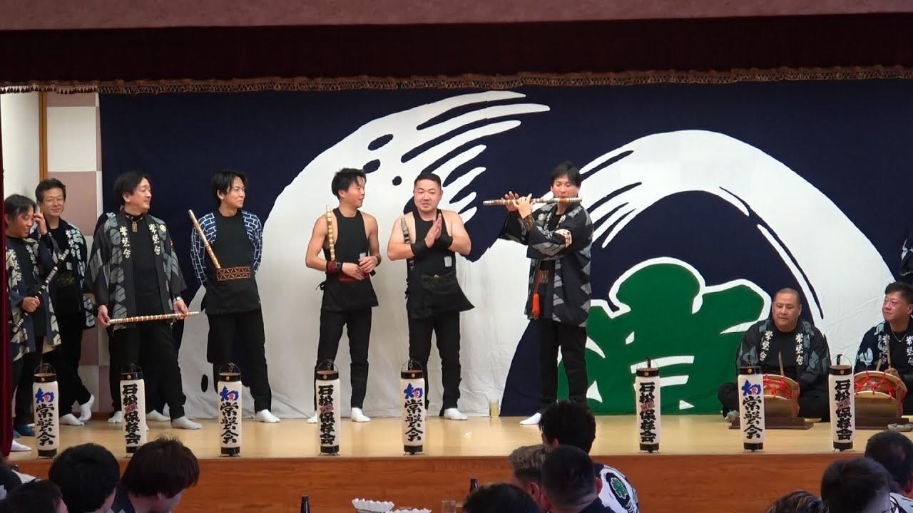 令和8年度・常磐会新年会　余興「森支部」お囃子披露