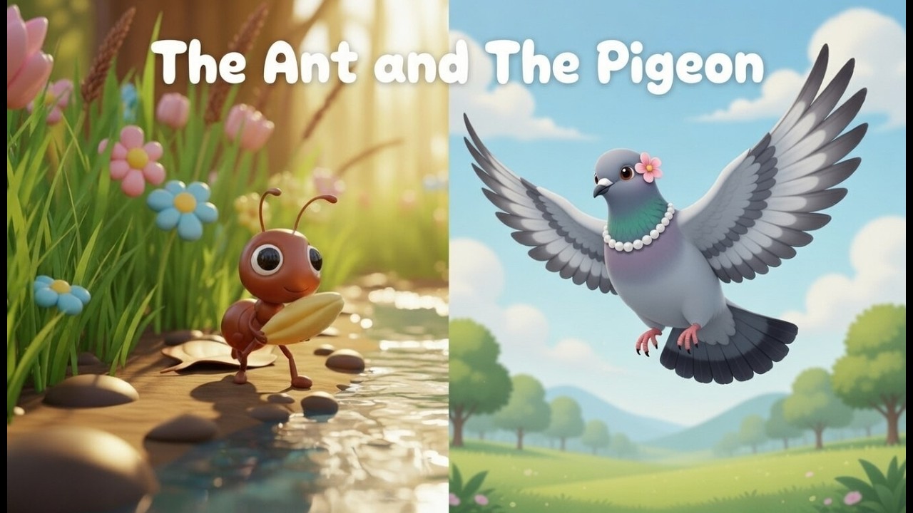 The Ant and The Pigeon |Moral Stories for Kids|3D Animation Stories