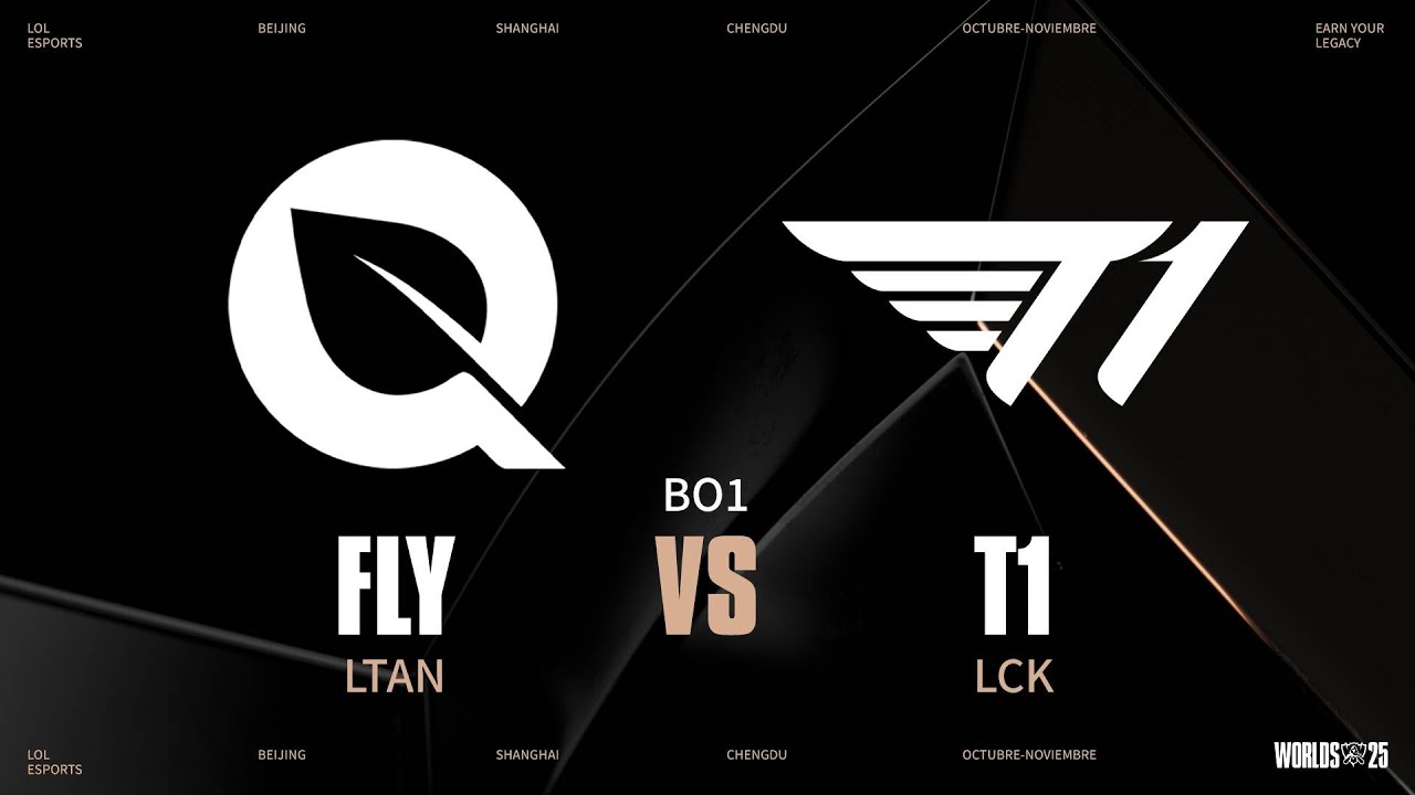FLY VS T1 - SUIZO - DÍA 1 - WORLDS - 2025 - LEAGUE OF LEGENDS