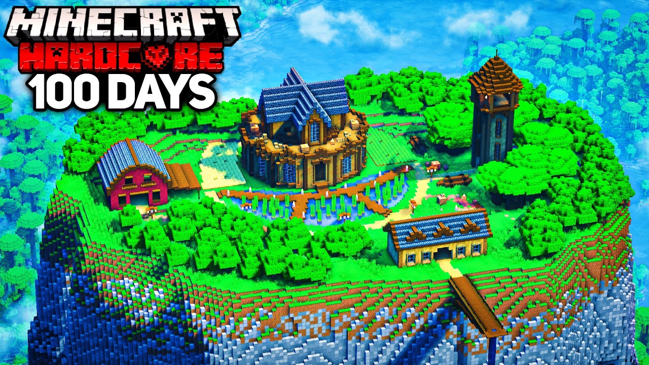 I Survived 100 Days on an ISOLATED MOUNTAIN in Minecraft Hardcore